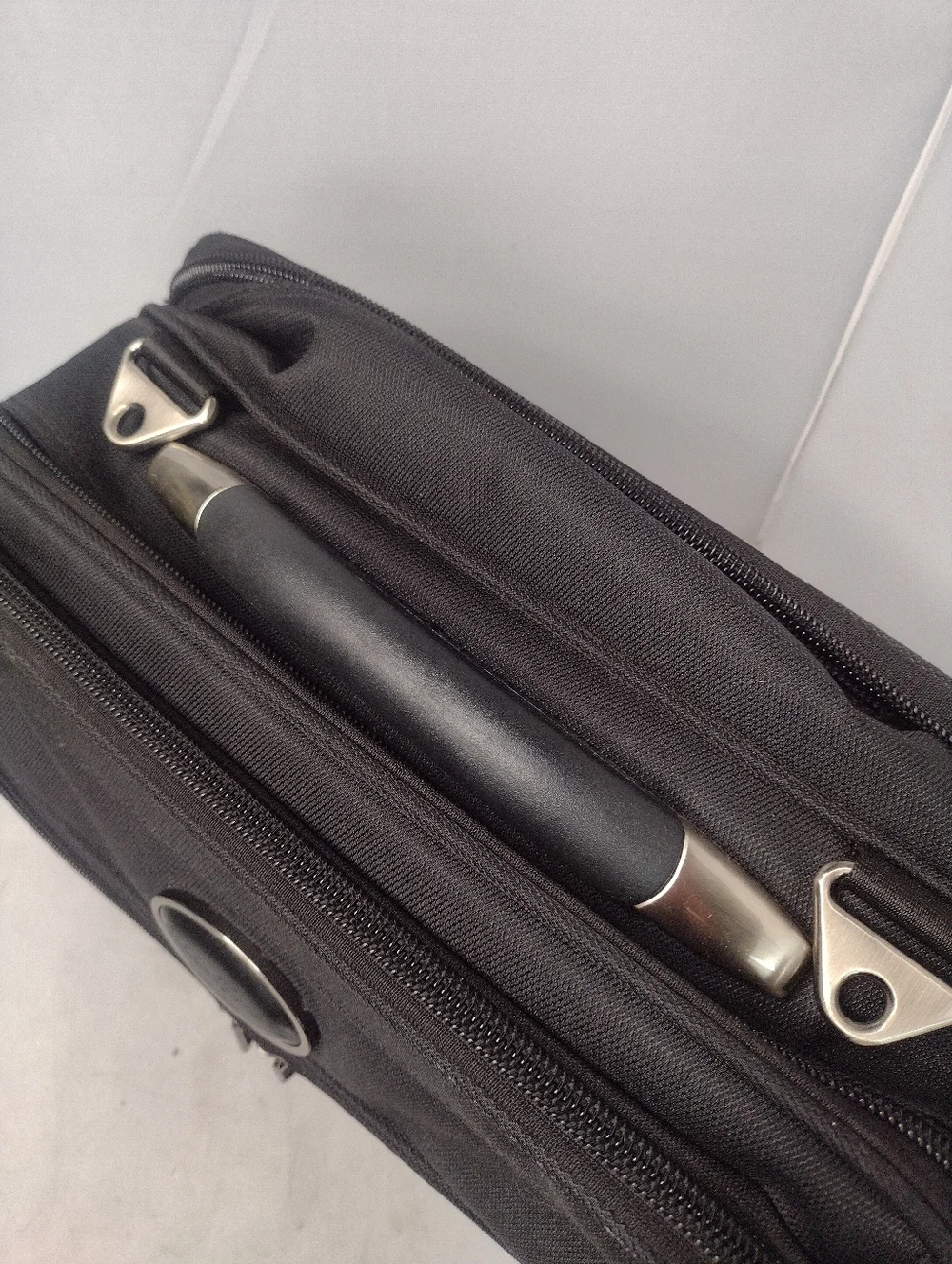 Eddie Bauer Bag Laptop Briefcase Carry on Case Canvas Black
